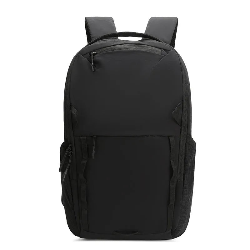 Waterproof Taslan composite cloth backpack in a solid colour with a curved shoulder strap