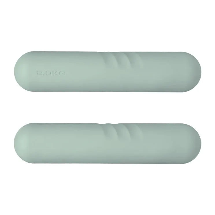 Silicone-edged hand-drawn dumbbell stick in various colours with weight options for fitness training