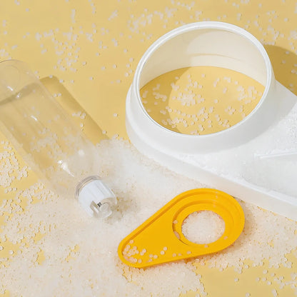 Automatic cat water fountain bowl in blue, gray, green, or white with 1.5L capacity and filtration system