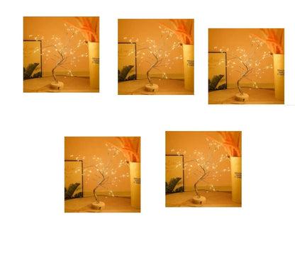 Shimmering Copper Charm - Enchanting LED light with copper wire design for a cozy, ambient glow in your bedroom
