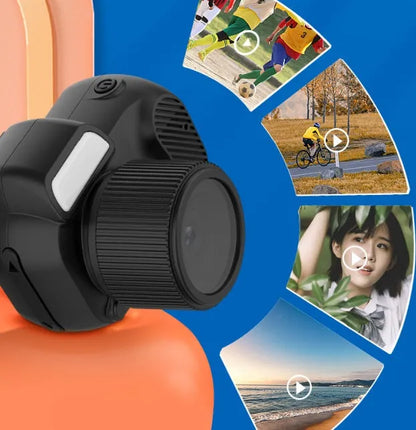 Black Y3000 compact HD sports camera with 0.96-inch screen on a textured surface.