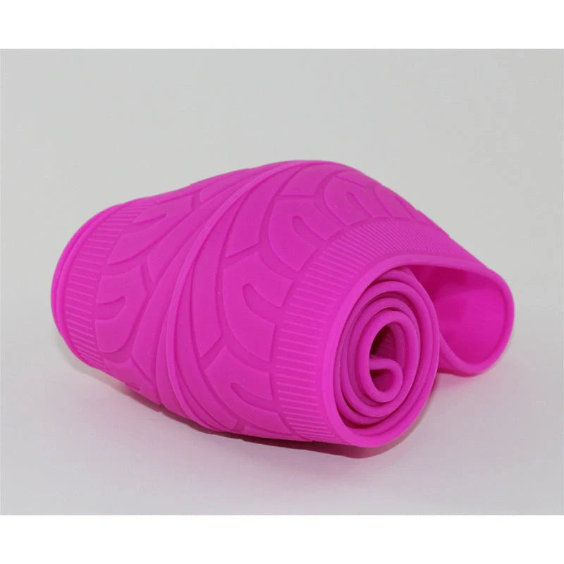 Anjiemei Silicone Steering Wheel Cover in various colors with skid-proof design