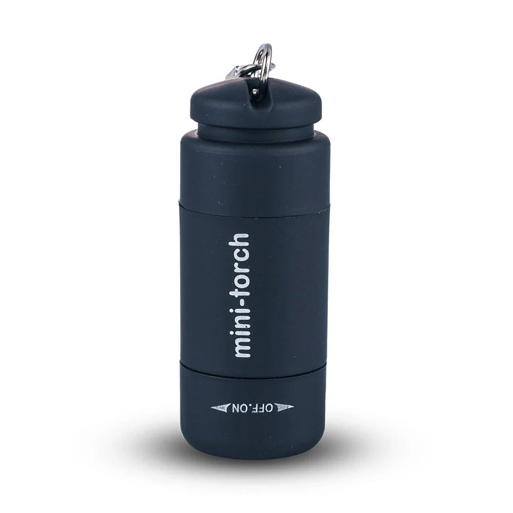 Compact, USB-rechargeable LED flashlight with vibrant color options, perfect for everyday carry and emergencies