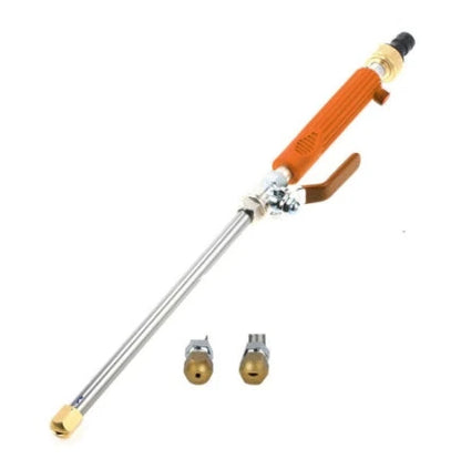 High-powered electric spray washer with aluminum alloy and copper construction, designed for effortless car cleaning and outdoor maintenance