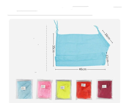 Multi-color anti-bite shower bag for secure and easy cat washing