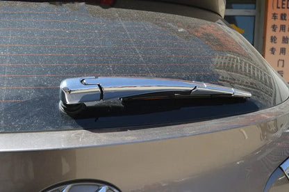 Set of four silvery ABS plastic rear window wiper cover trims for Hyundai 2010 vehicles