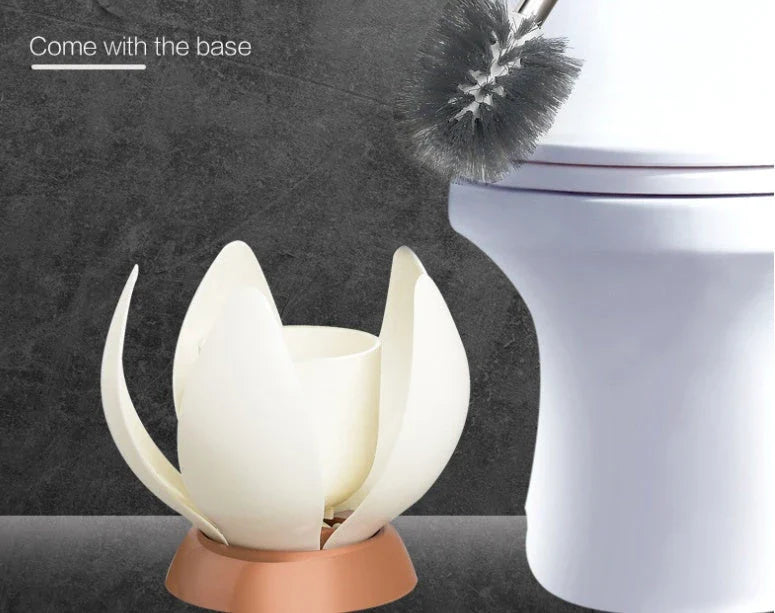 Premium silicone toilet brush with sturdy holder for easy, effective bathroom cleaning