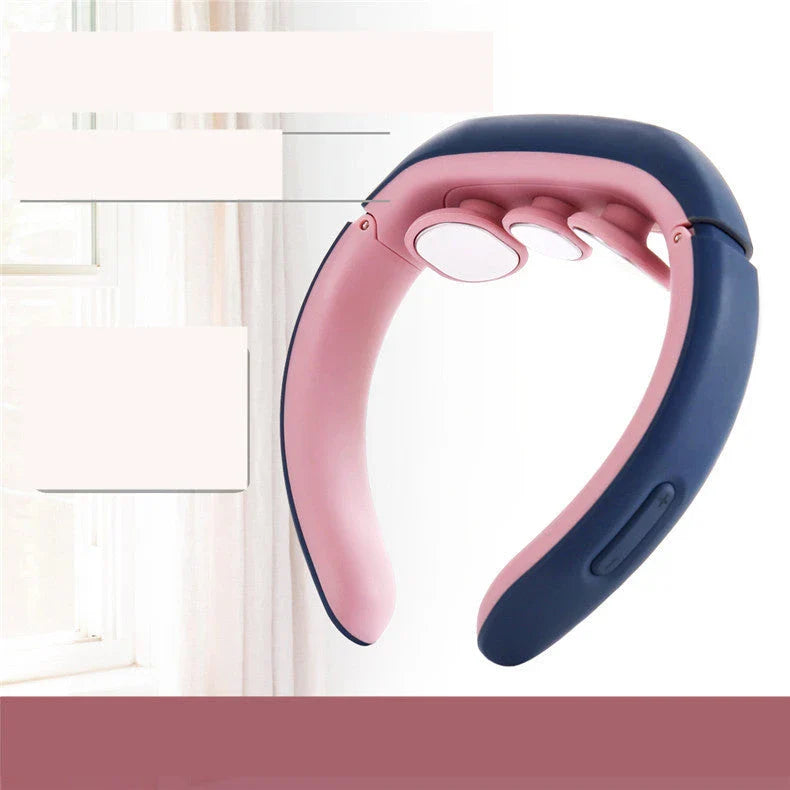 Therapeutic Neck Massager with Soothing Vibrations and Targeted Acupressure for Neck and Shoulder Pain Relief