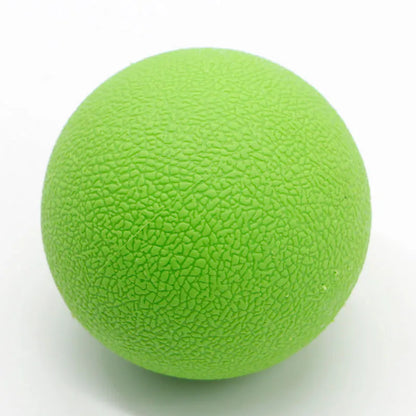 Green TPE massage ball for muscle relaxation with 6.1cm diameter