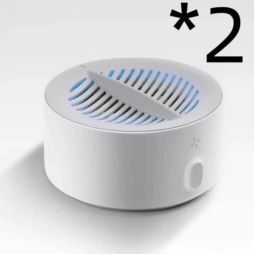 White 4L food material purifier with polyester basket for fruit and vegetable disinfection, 20cm height