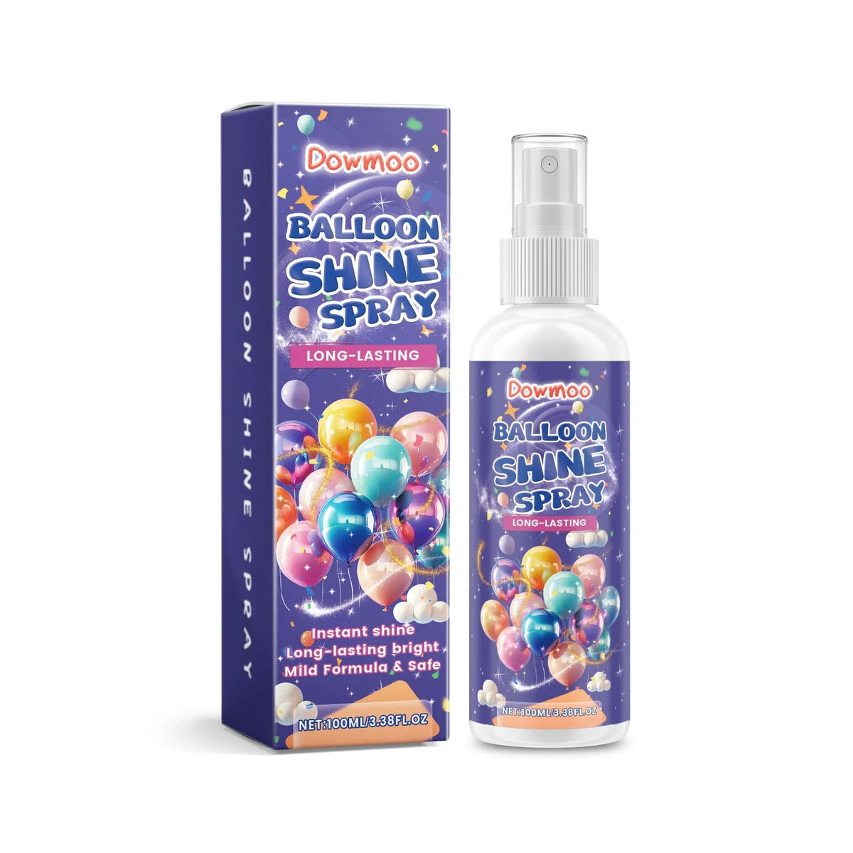 100ml balloon lustre spray aerosol can for shiny surface texture on party decorations