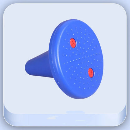 Children's balance training toy with bright colors and tactile dots for sensory development