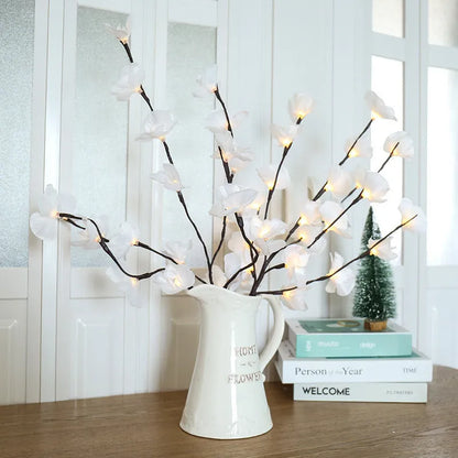 65 cm pink phalaenopsis branch decorative light with 20 LEDs and battery operation