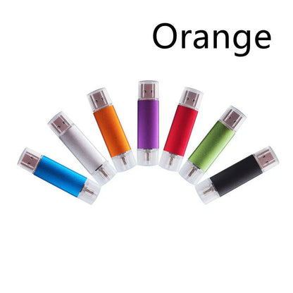 Caike aluminum alloy USB 2.0 flash drive in 32GB or 64GB with seven colour options