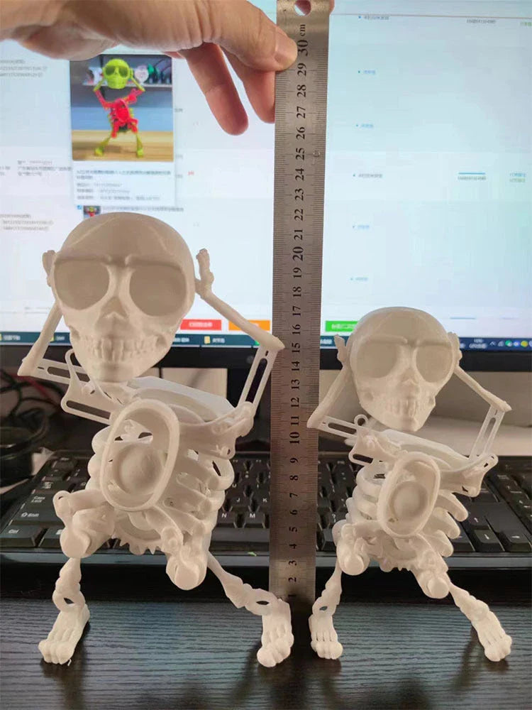 Customizable 3D Skull Desk Toy - Unique Gothic-Inspired Office Accessory for Stress Relief