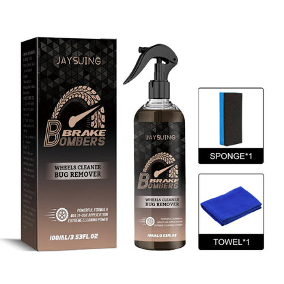 100ml car brake cleanser bottle with sponge and cloth for disc decontamination and rust removal