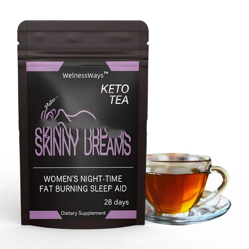 28 Day Slim Flat Tummy Tea variety pack for women's herbal detox and wellness programme