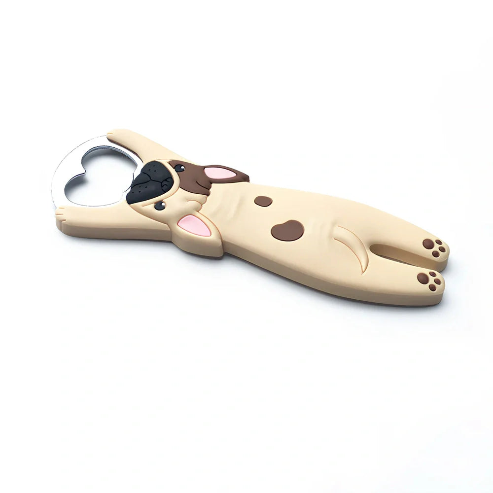 Animal-shaped bottle opener with alloy construction measuring 135mm long by 50mm wide
