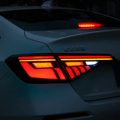 11th Generation Civic modified LED taillight assembly in black and red colour option