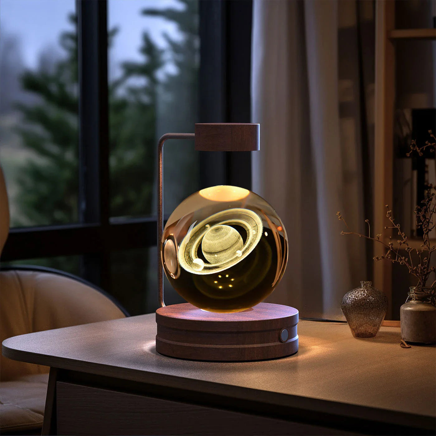 Captivating Crystal Ball Dinosaur Nightlight with Warm, Soothing Glow