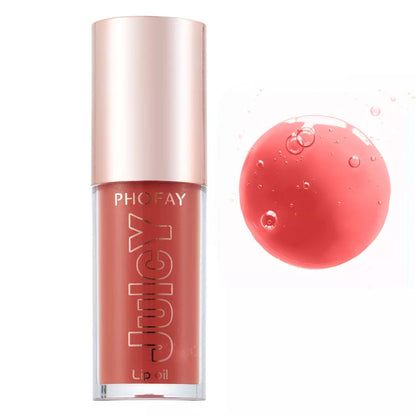 PHOFAY Juicy Lip Oil with doe-foot applicator for ultra-moisturizing lip care