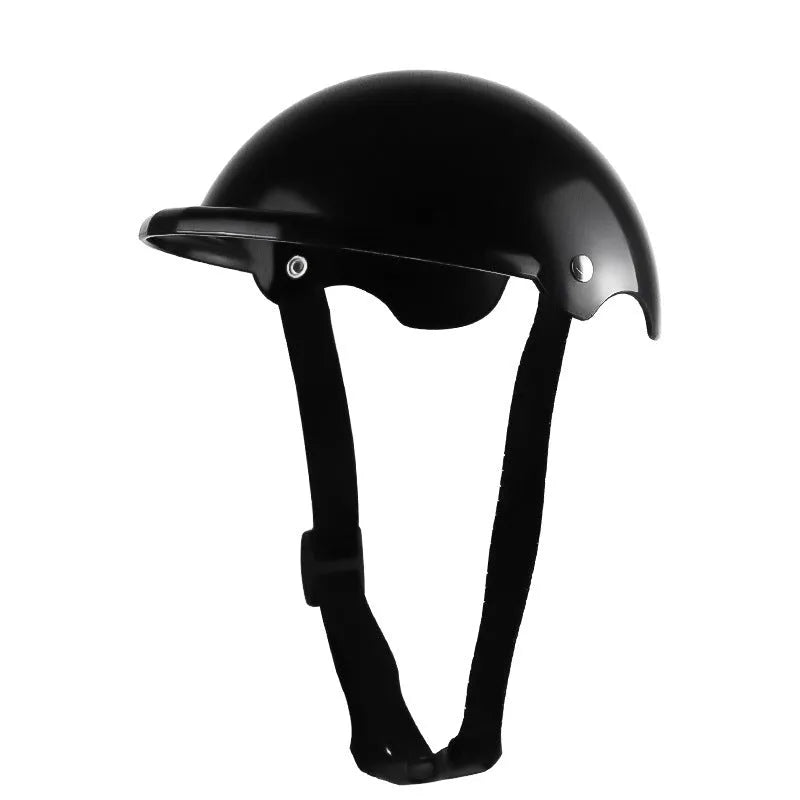 Small S size plastic pet motorcycle helmet for dogs in four colour options
