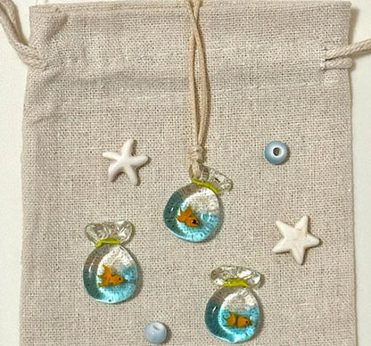 Women's necklace with coloured glaze pendant on a cotton-linen chain, showcasing world-style design