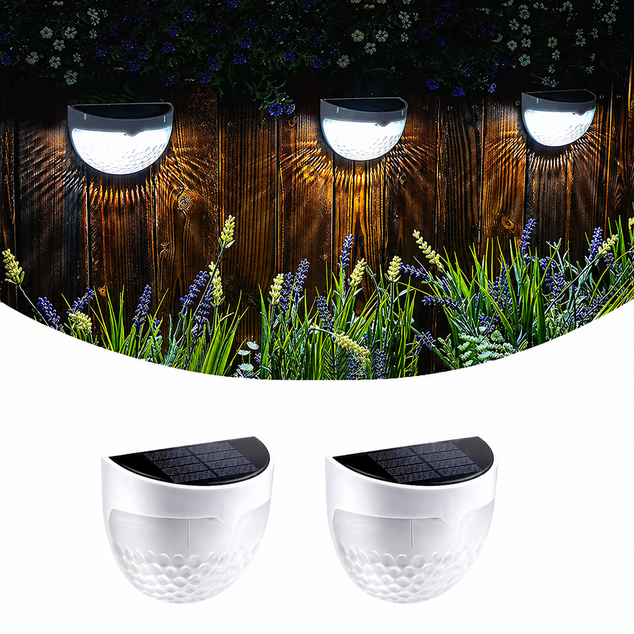 Solar-powered outdoor wall lamp with integrated LED technology providing 8-12 hours of continuous illumination from a single day's solar charge, featuring IP55 waterproof rating for year-round garden use