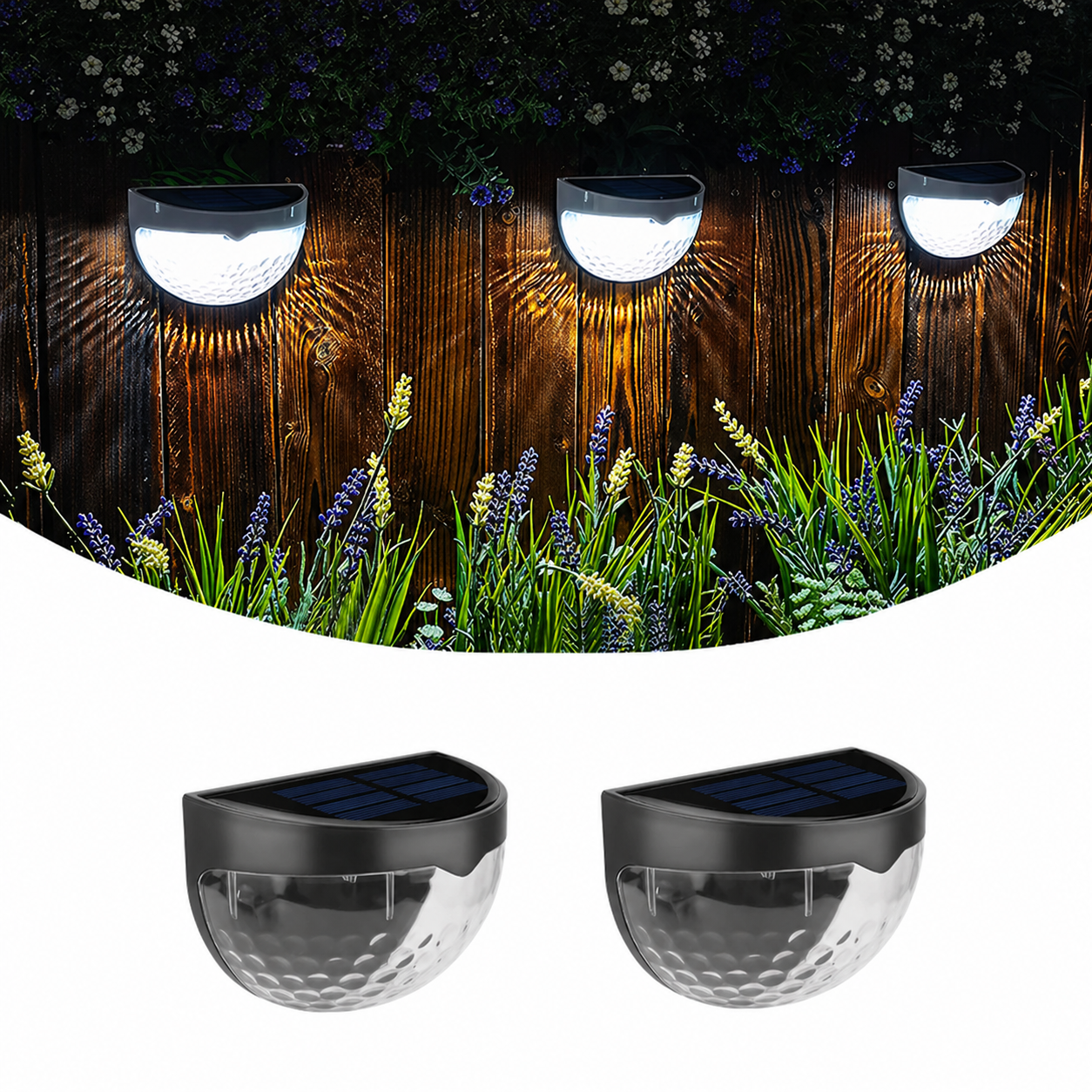 Solar-powered outdoor wall lamp with integrated LED technology providing 8-12 hours of continuous illumination from a single day's solar charge, featuring IP55 waterproof rating for year-round garden use