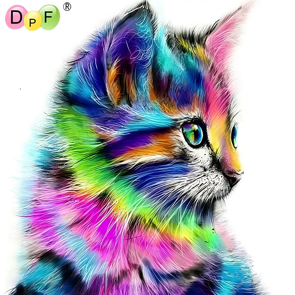 Diamond embroidery kit showing adhesive canvas, resin diamonds, and placement tool for creating home decor pictures