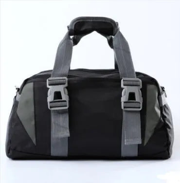 Nylon yoga and gym fitness bag shown in available colours with medium and large size options