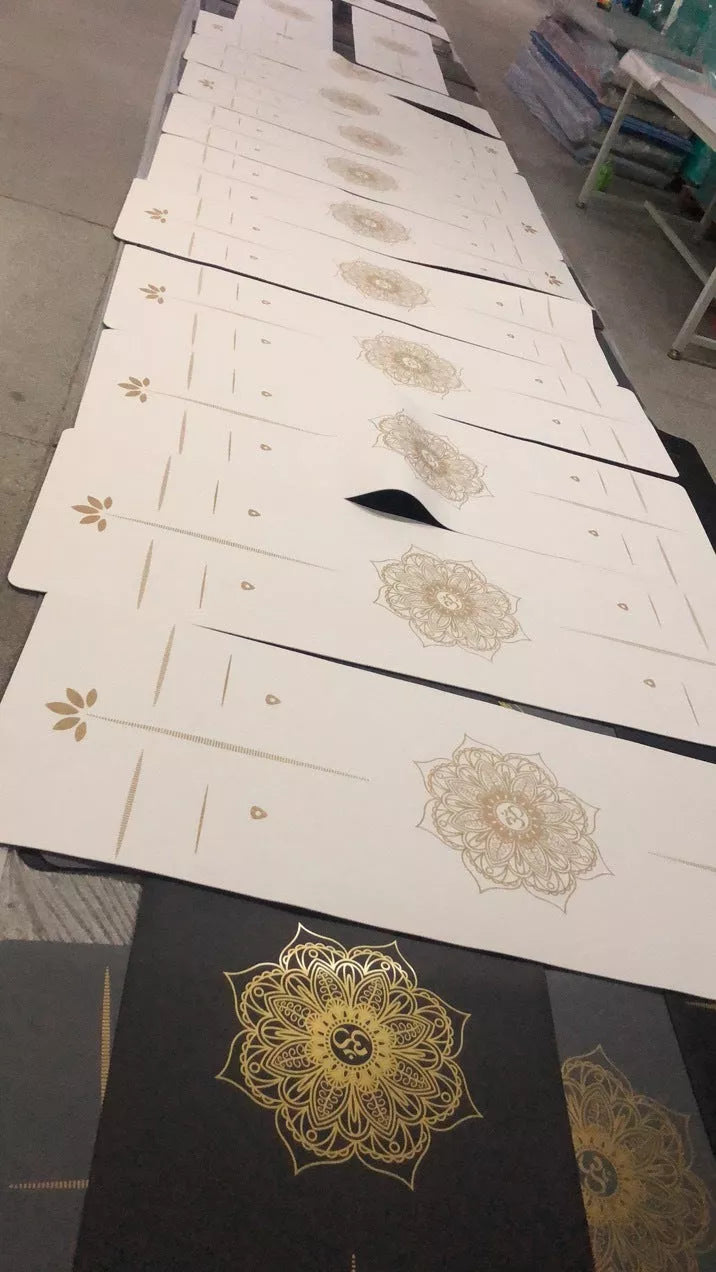 6mm thick yoga mat in black, red, or white for optimal support and comfort during yoga practice