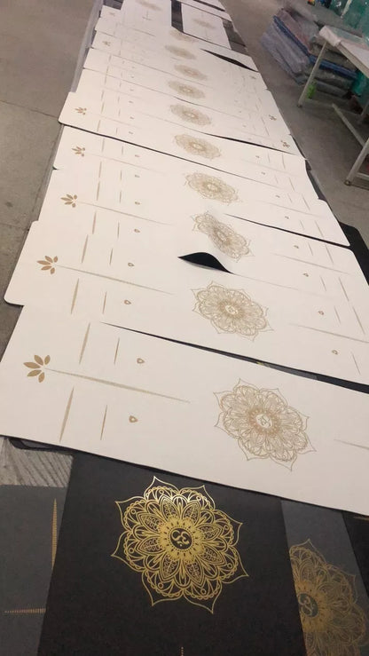 6mm thick yoga mat in black, red, or white for optimal support and comfort during yoga practice