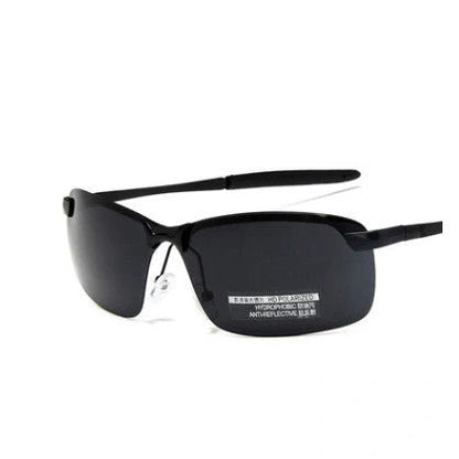 Men's driving glasses with color-changing polarized lenses in various frame colors