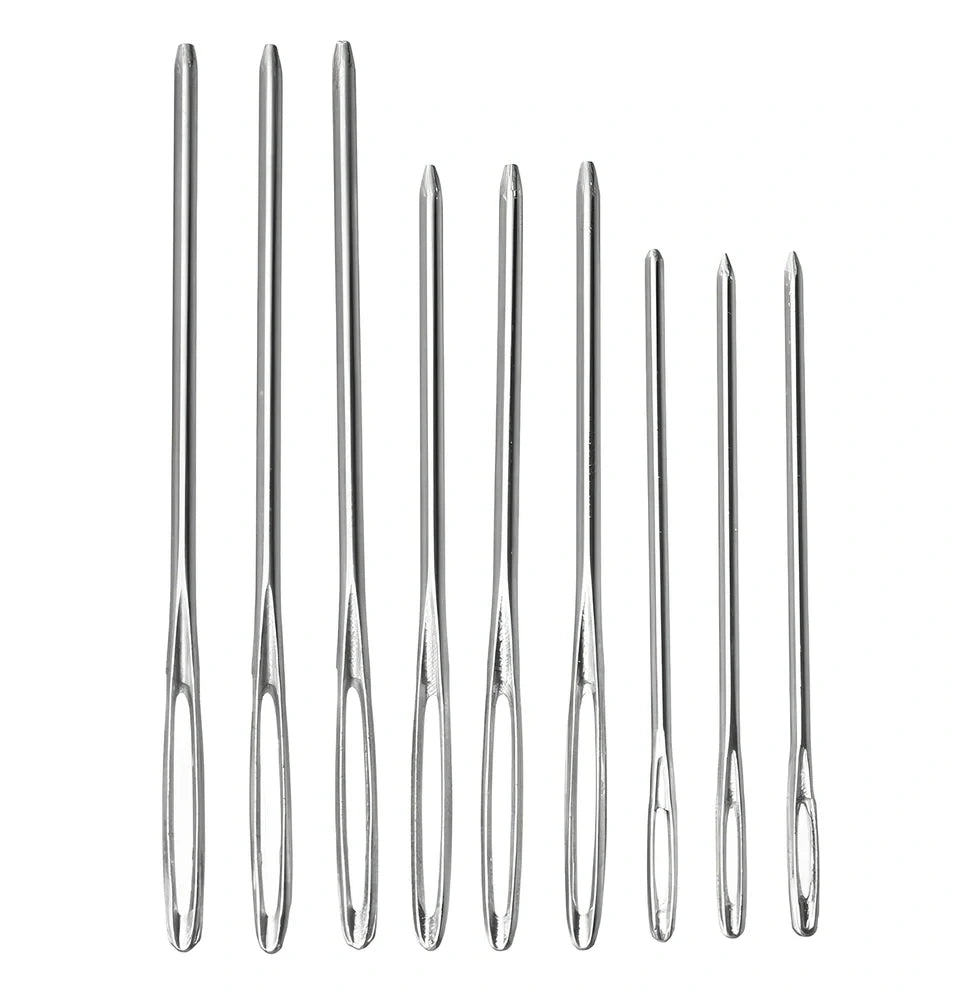 DIY embroidery set box with 50 coloured polyester threads on bobbins, 250g total weight, including butterfly pattern model 177