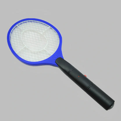 Portable black electric mosquito swatter with 3V grid, 20 cm foldable design for insect zapping