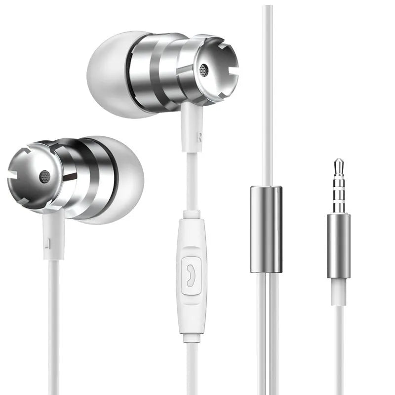 Metal turbo in-ear wired headphones with 3.5mm plug in multiple colour options