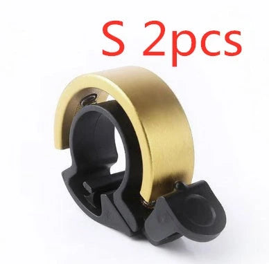 Sleek aluminum alloy bicycle bell with advanced sound alarm for safe cycling on mountain bikes and road bikes