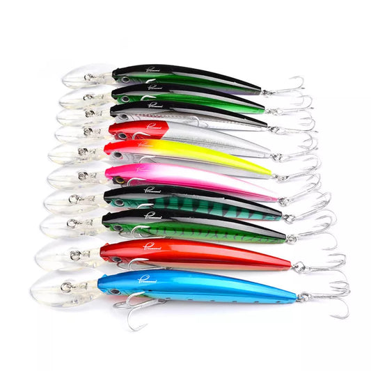 PRO BEROS Classic Minnow Bait hard plastic fishing lure in various colors