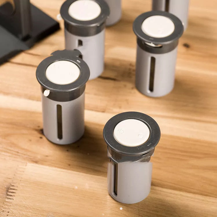 Magnetic Spice Stand with detachable jars for kitchen organization