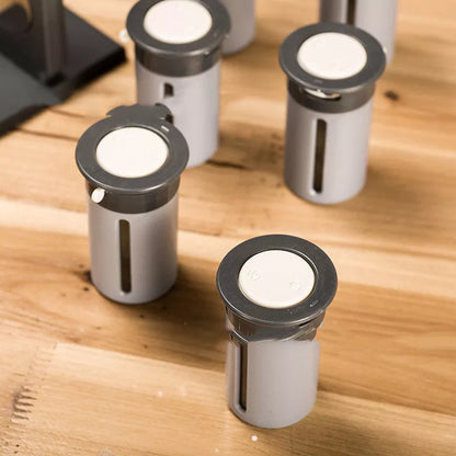 Magnetic Spice Stand with detachable jars for kitchen organization