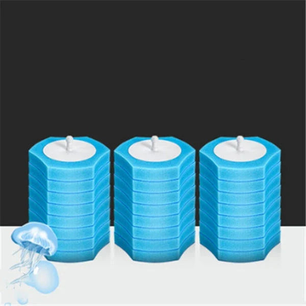 Disposable toilet cleaning brush with scrubbing pad for thorough, hygienic bathroom cleaning
