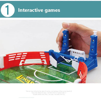 Mini football board game kit for kids, portable tabletop soccer toy