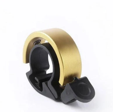 Sleek aluminum alloy bicycle bell with advanced sound alarm for safe cycling on mountain bikes and road bikes