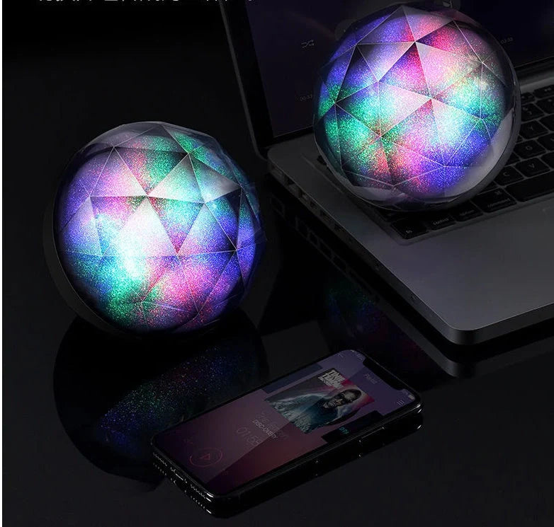LED seven-color Bluetooth speaker magic ball with vibrant lighting