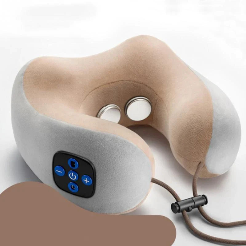 Ergonomic massage pillow with versatile massage modes for neck and shoulder relief