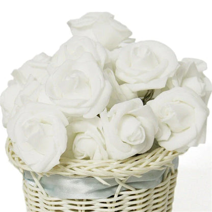 Battery-powered rose flower string lights in various colors and lengths, suitable for holiday, wedding, and party decor