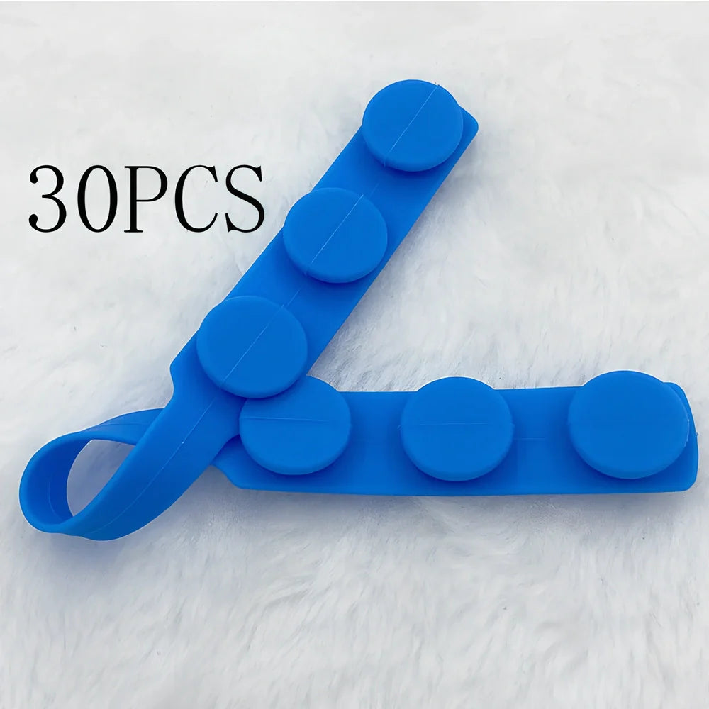 Silicone mask extension strap showing 1.5cm width and colour options including transparent