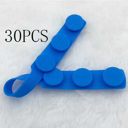 Silicone mask extension strap showing 1.5cm width and colour options including transparent