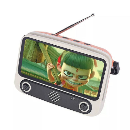 Retro TV Card Bluetooth Speaker with Phone Holder in multiple colors